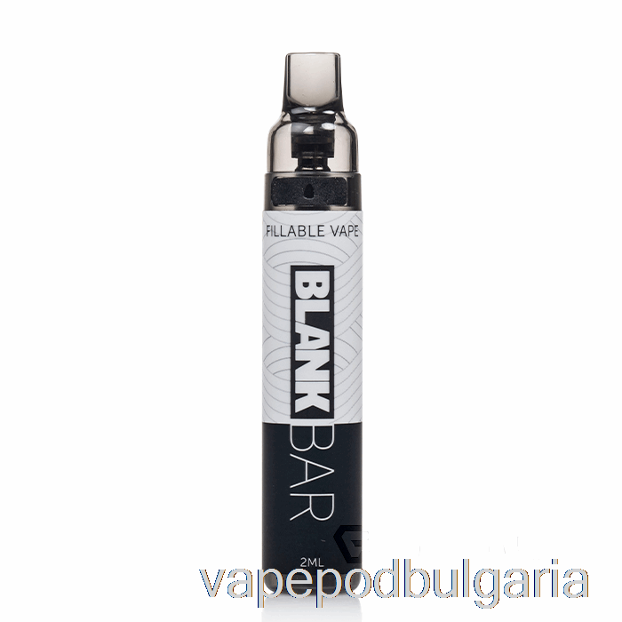 Vape 10000 Дръпки Blank Bar 15k Disposable Pod System Black/white